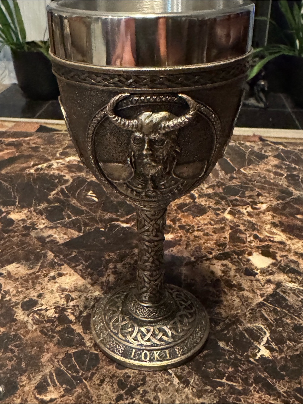 Pacific Trading Norse Mythology Trickster God Loki Wine Goblet Chalice